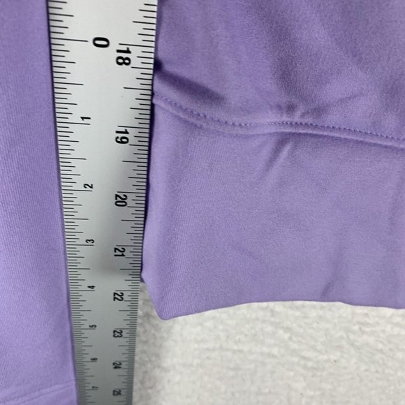 Alpine Design Shirt Lilac Womens Medium Purple Thumbhole Field Knit 1/4 Zip 7103 - Picture 6 of 8